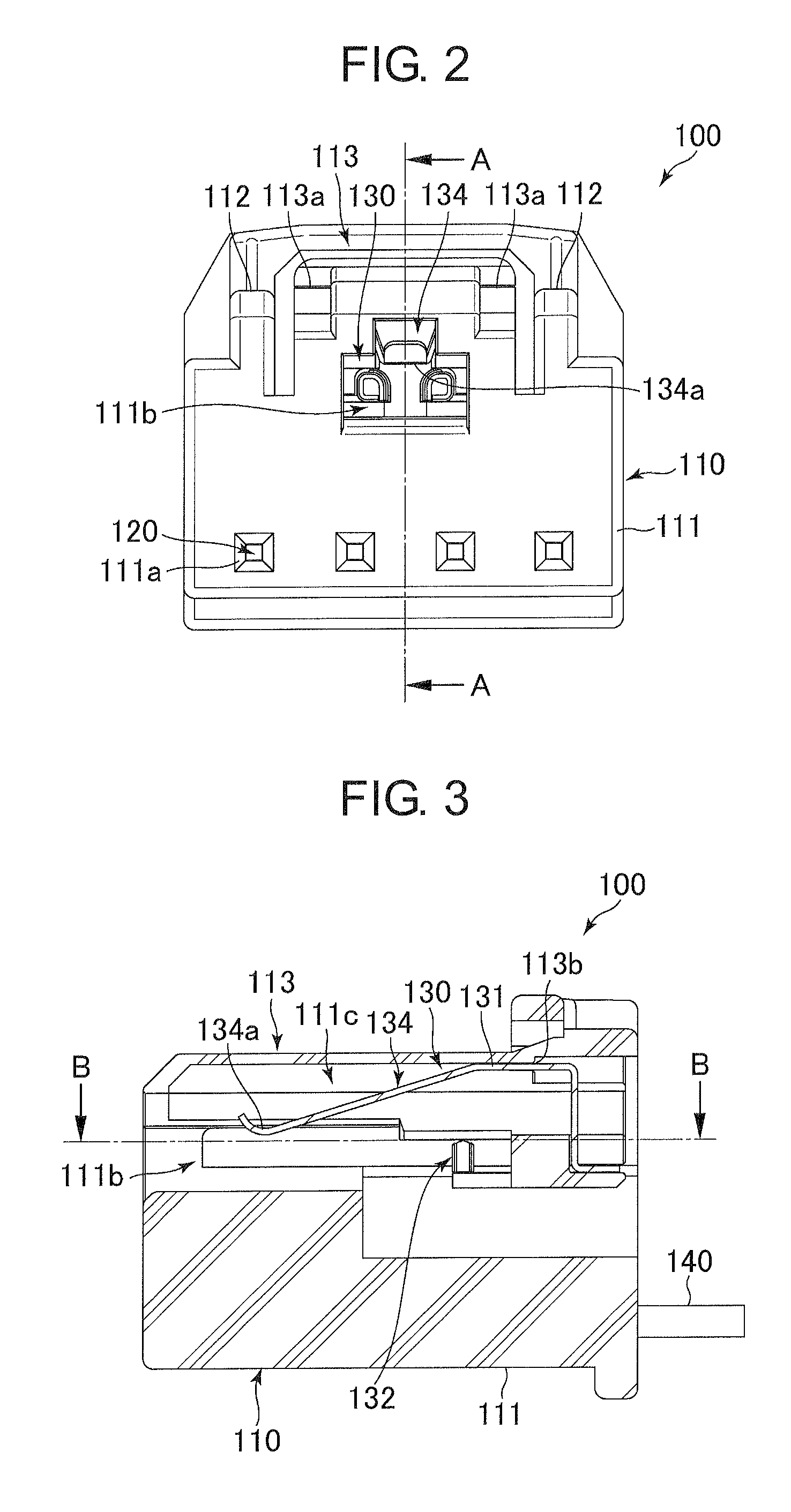 Electric connector and detection terminal included therein