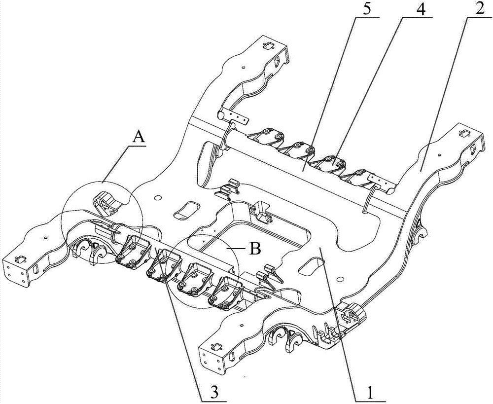 Trailer framework and trailer bogie with same