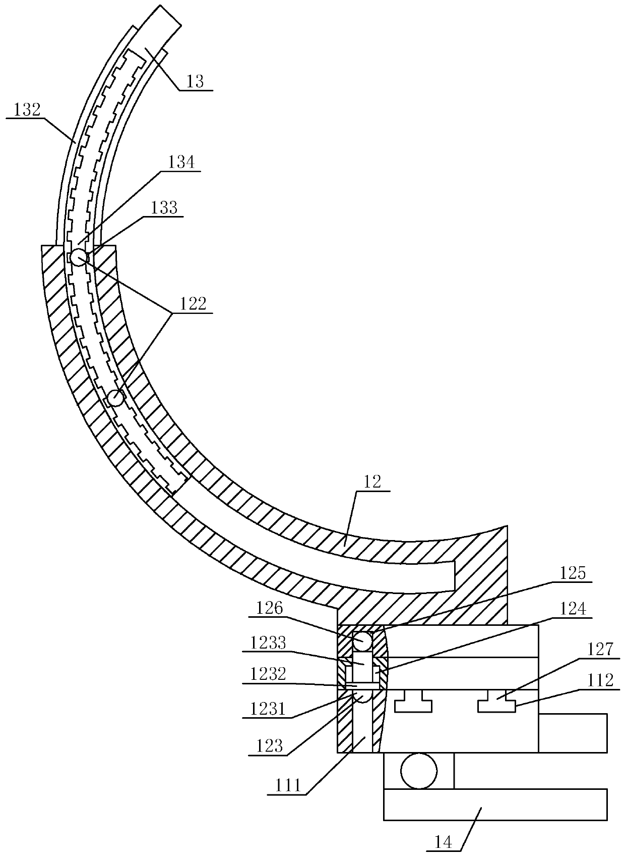 A fully automatic puncture needle positioning device