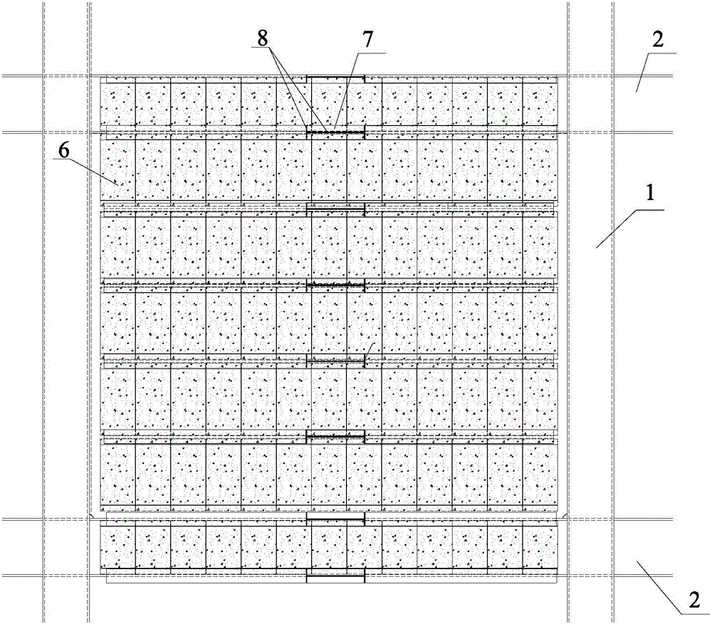 Prefabricated reinforcement concrete block T-shaped rib anti-buckling steel plate earthquake resistant wall