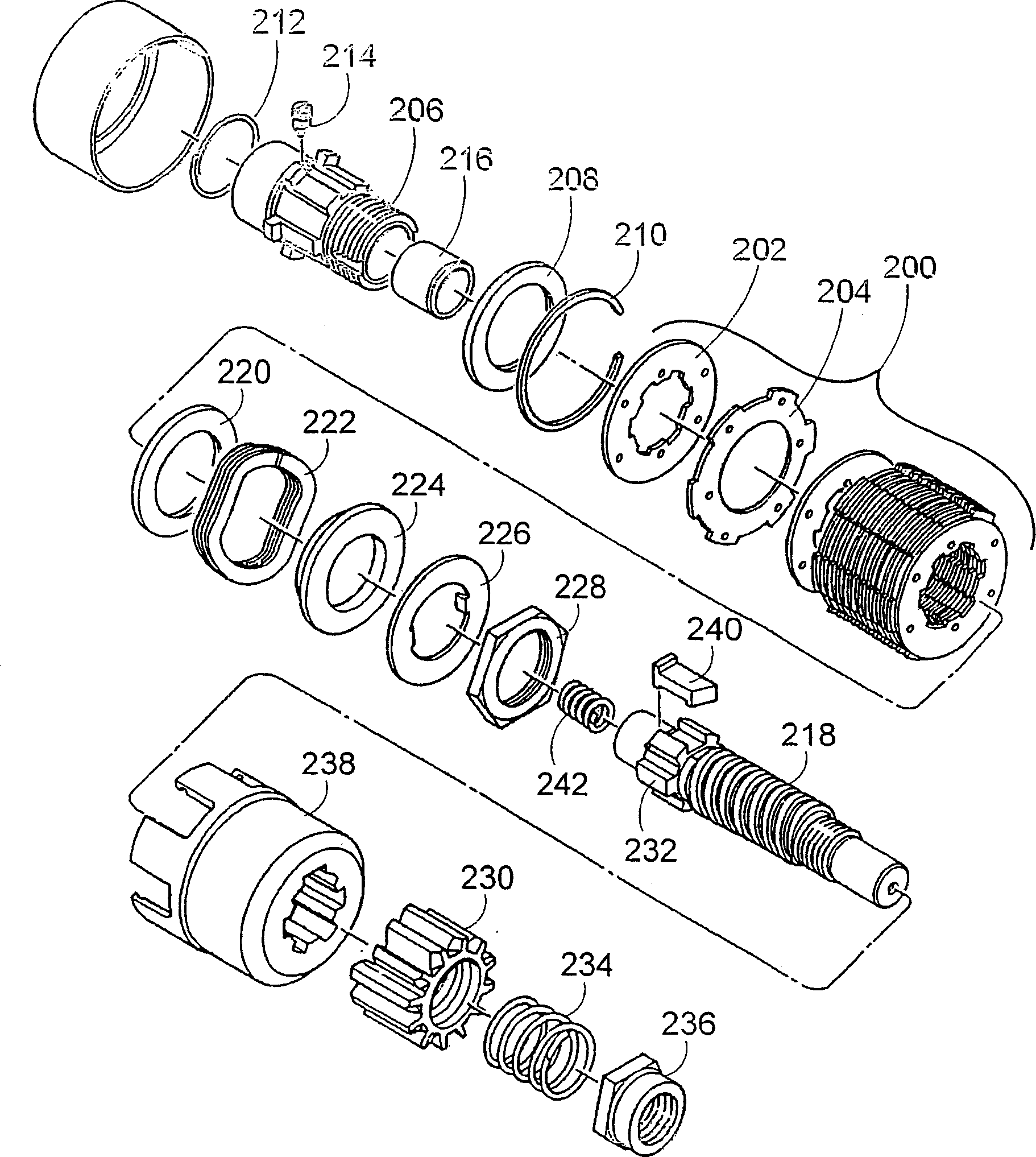 Inertia drive torque transmission level control and engine starter incorporating same