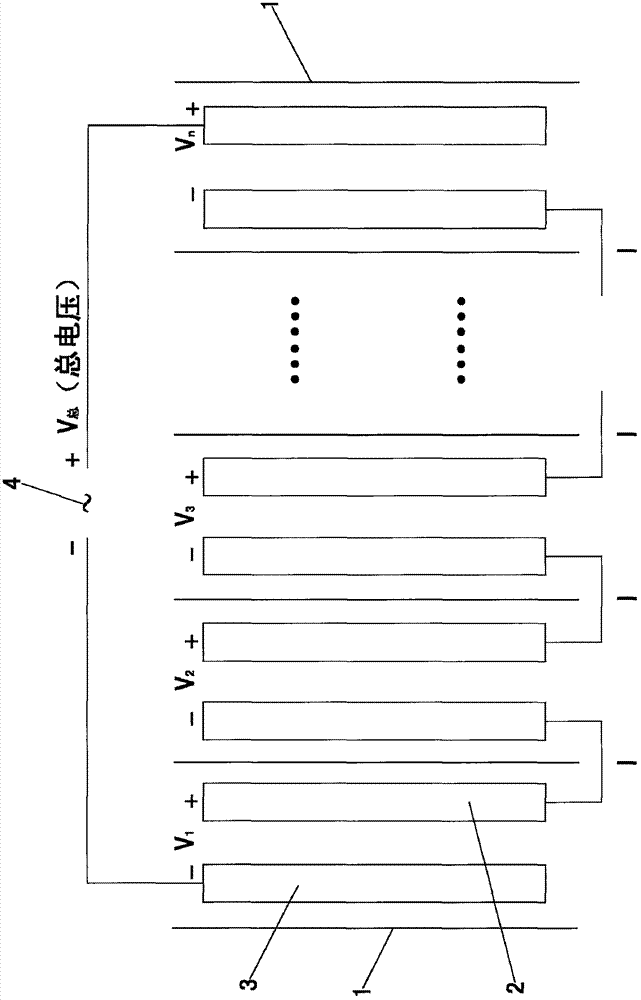 Electrocatalytic oxidation water treatment device and method for treatment of hardly degradable organic wastewater