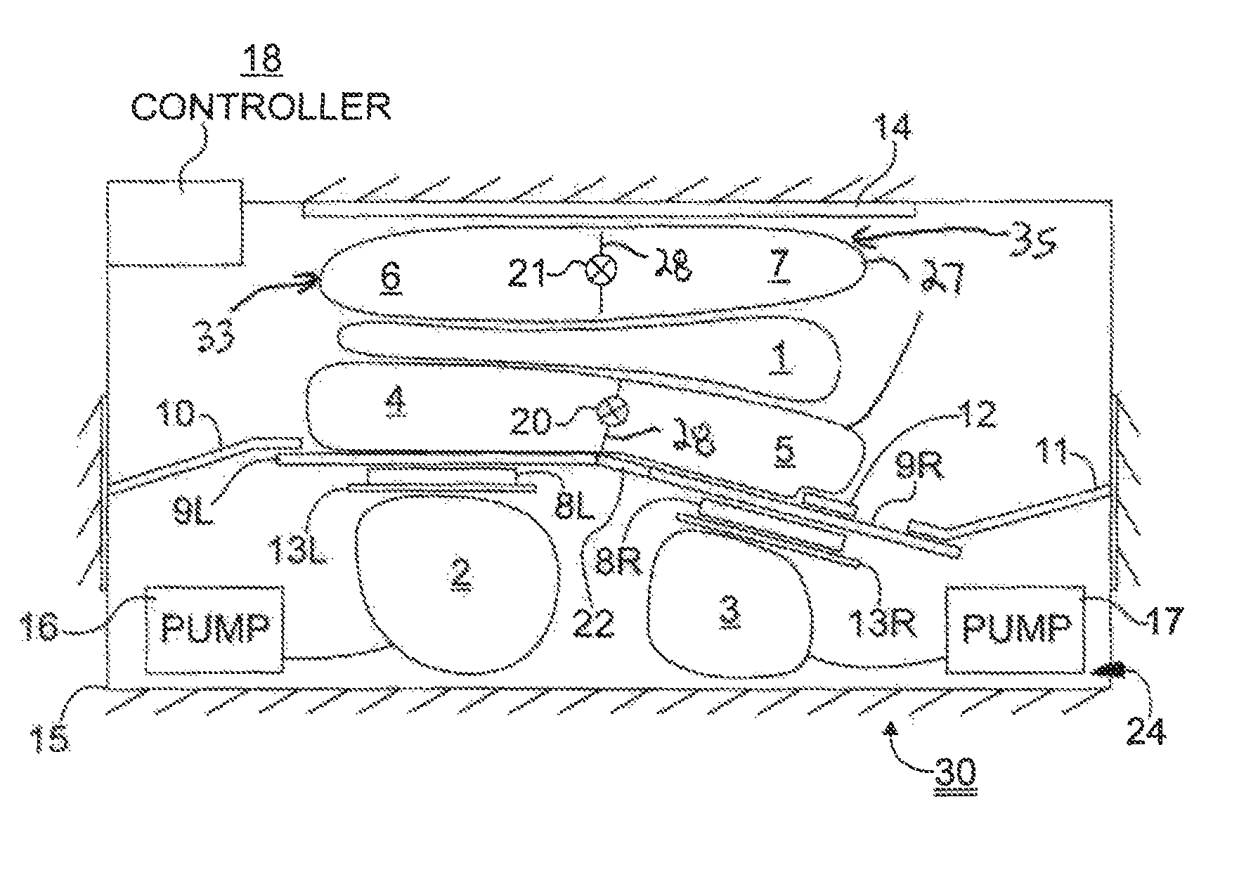 Thawing biological material using a sealed liquid bladder