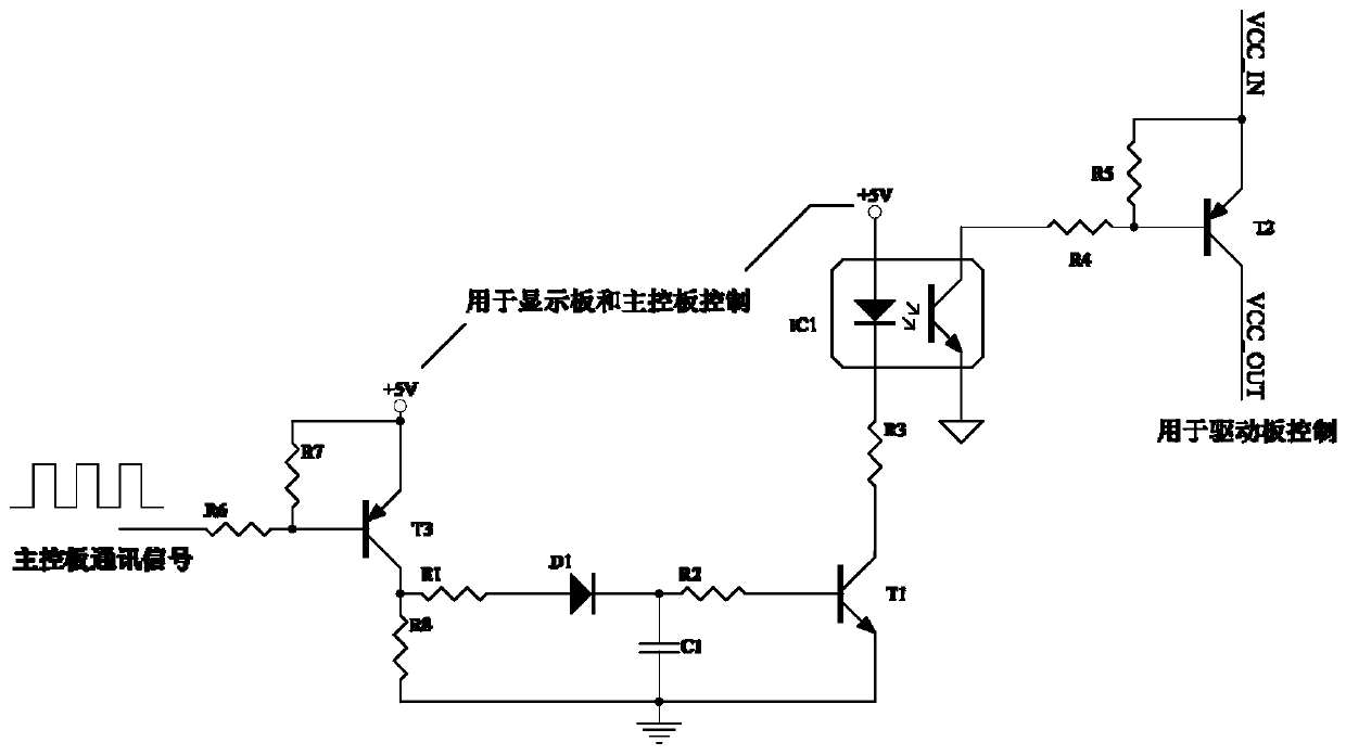 The control circuit of the power output of the driver board