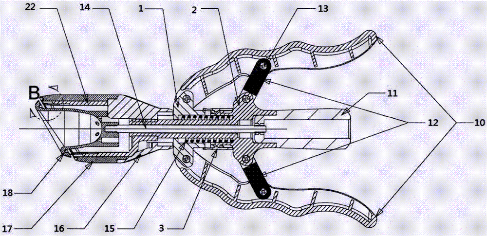 Propulsion self-locking device and circumcision device, assembling method and application method thereof