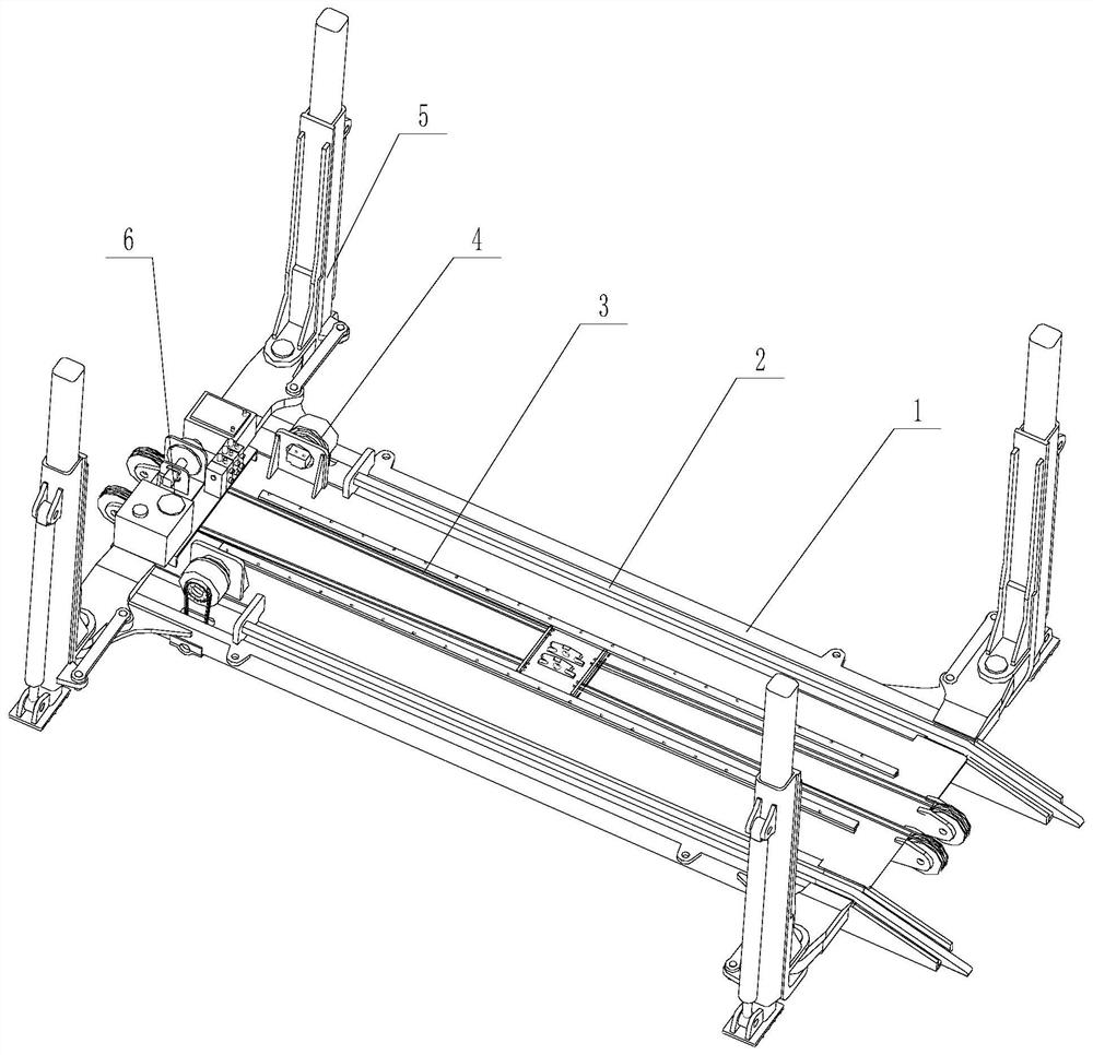 Pull lifting platform for railway rescue