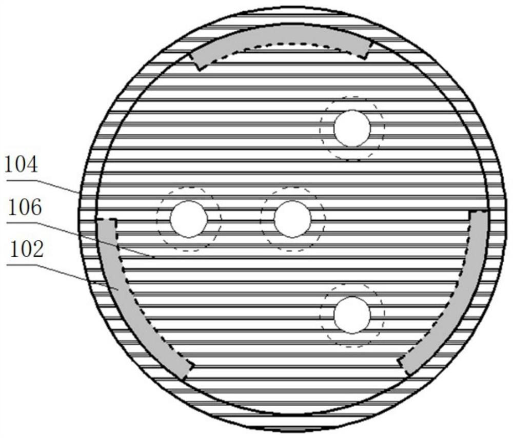 A device and construction method for solidifying river silt in situ