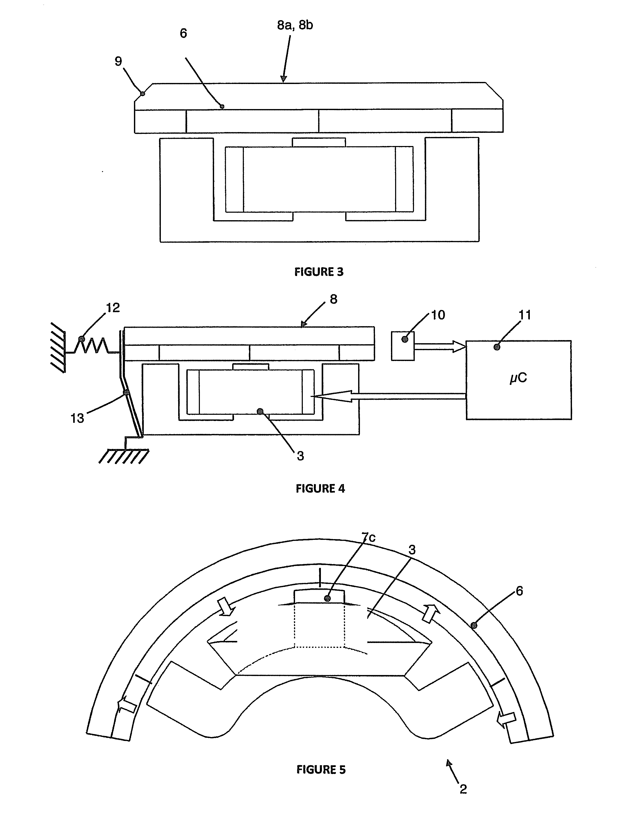 Electromagnetic actuator having improved force density and use therof for an electric razor