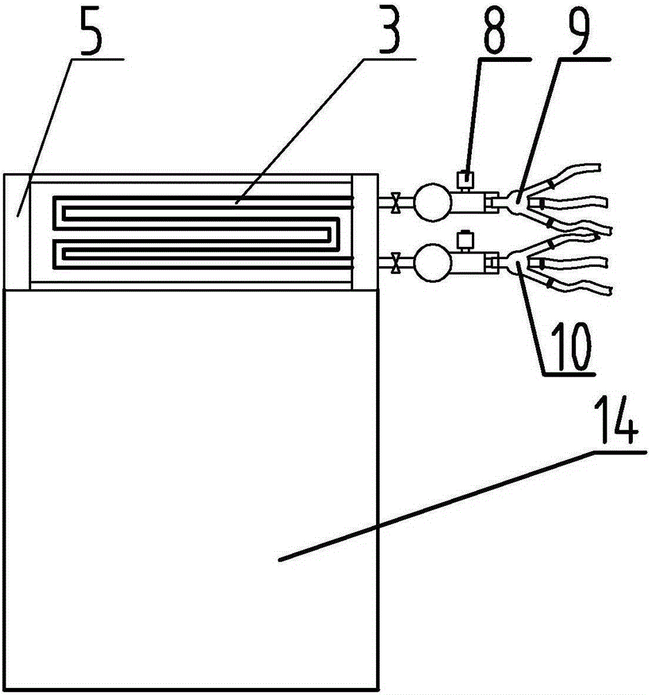 External heat energy converter of air source heat pump water heater