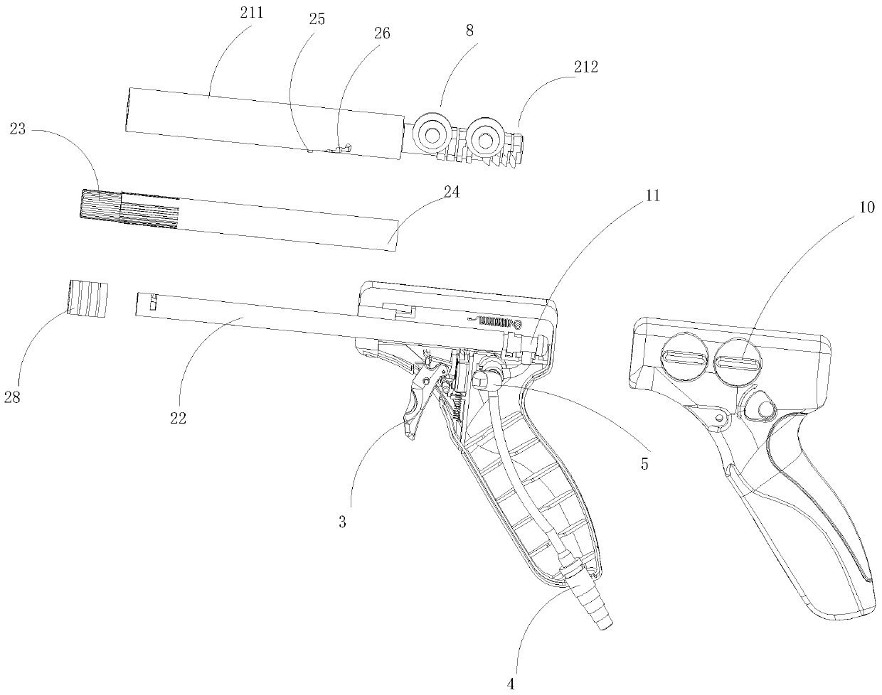 Multi-shot automatic elastic thread anorectum ligation device