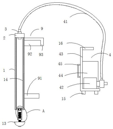 Stamping dredger for pipeline dredging