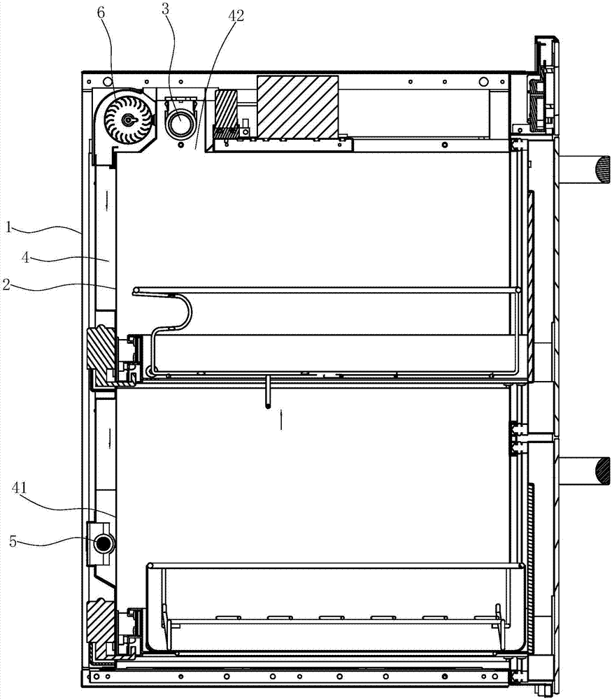 Disinfection cabinet structure