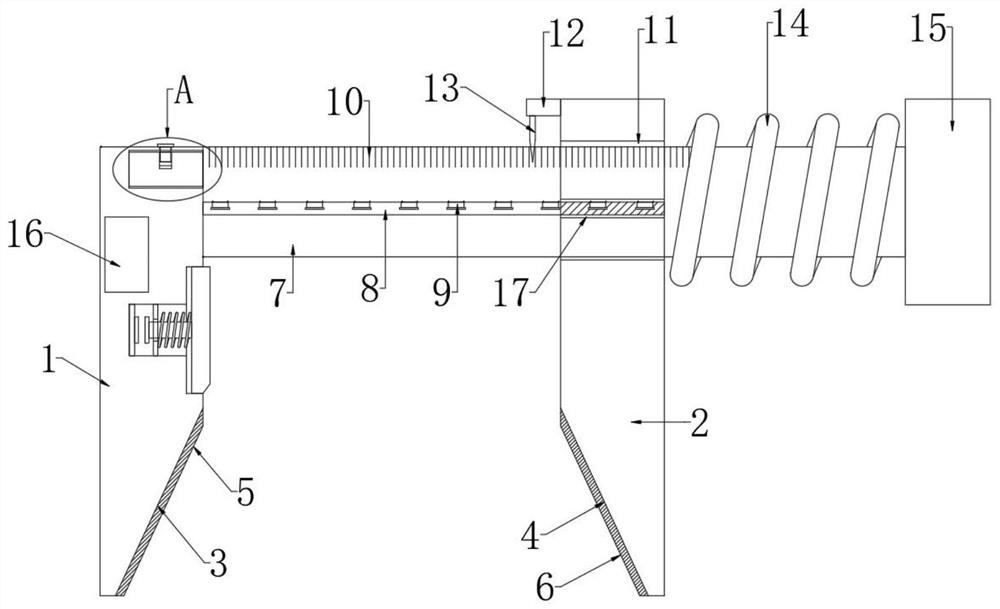 A kind of steel bar diameter detection device for construction engineering detection