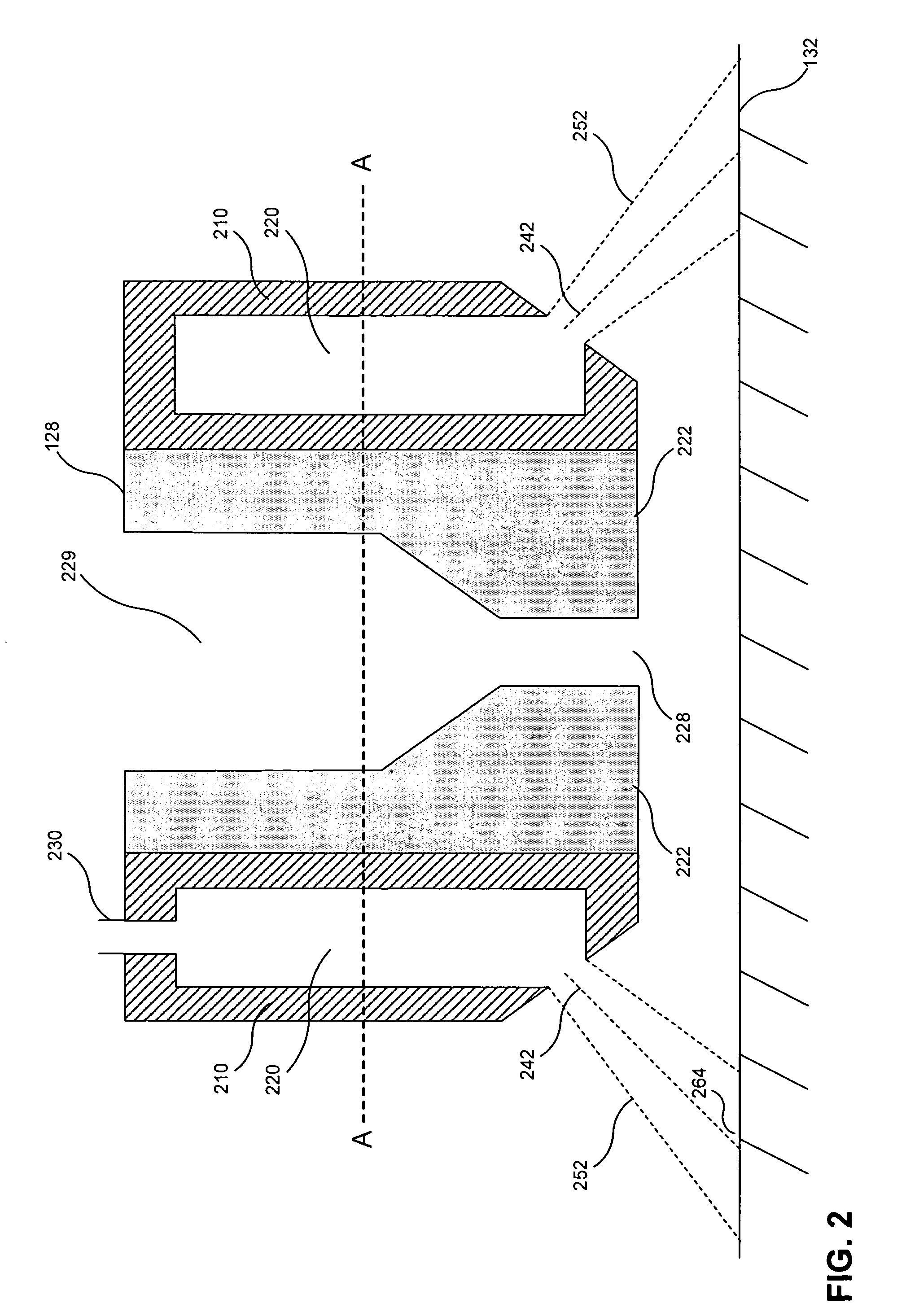 Proximity sensor nozzle shroud with flow curtain