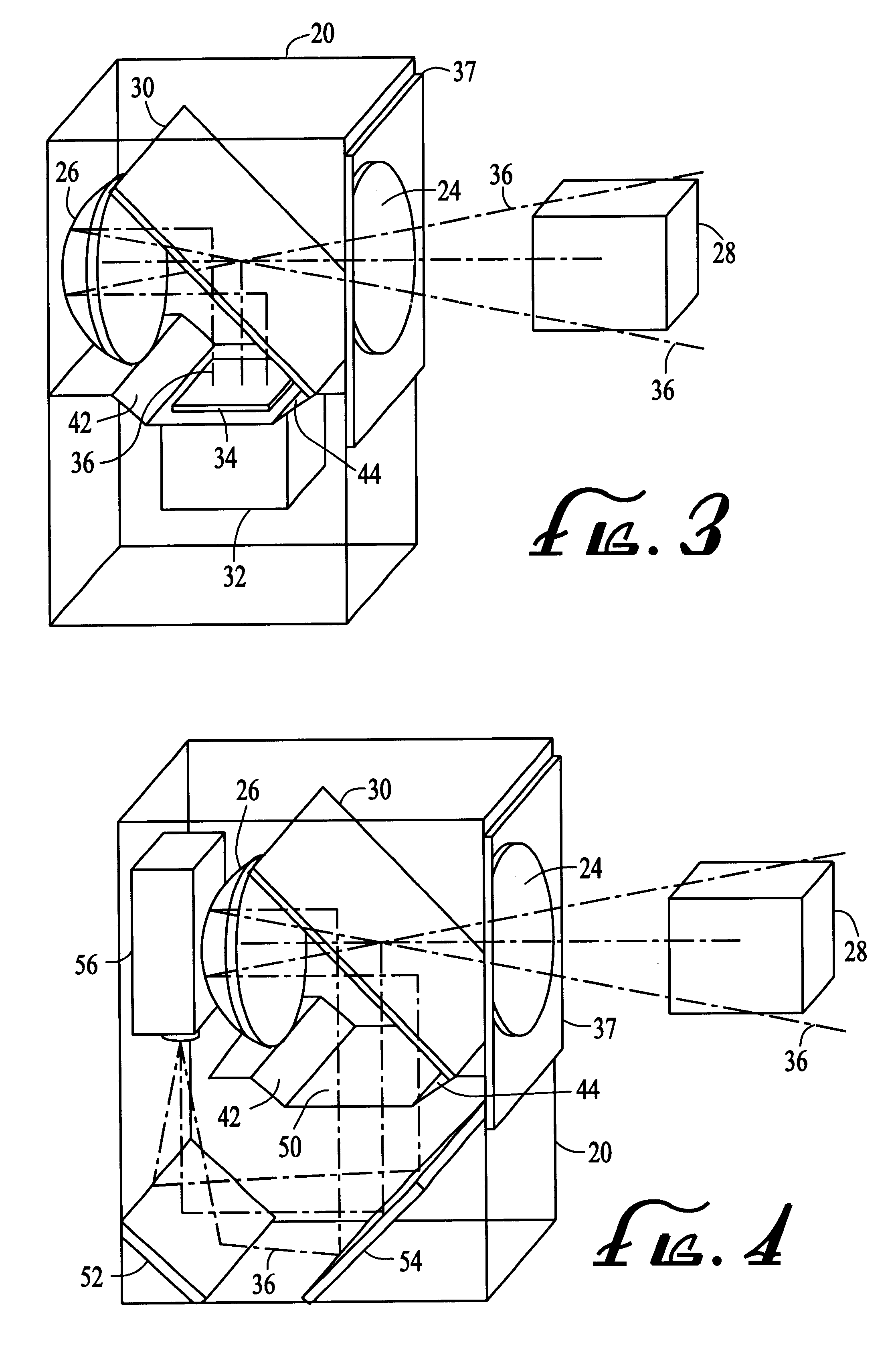 Virtual image projection device