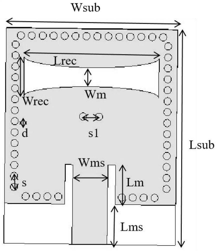 Cavity-backed drum-shaped slot broadband antenna based on a substrate integrated waveguide