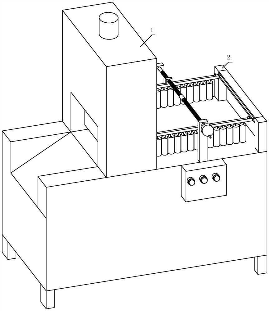 A frozen meat slicer