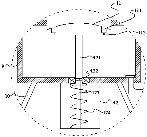 Cleaning device for paint bottles of handicrafts