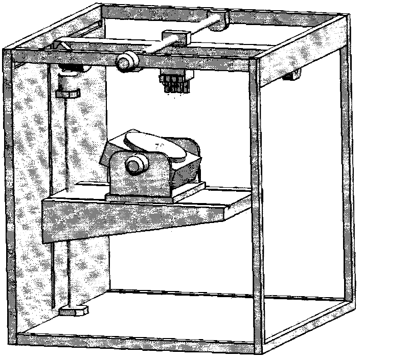 Five-axle linkage control three-dimensional printing device