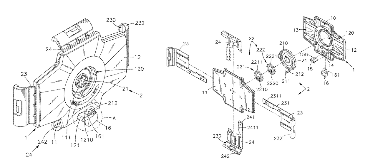 Adjustable tablet device holder