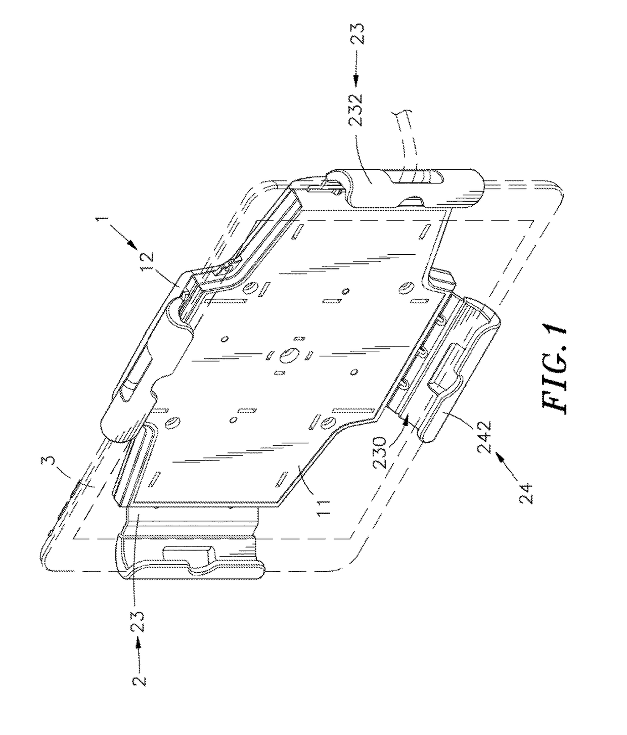 Adjustable tablet device holder