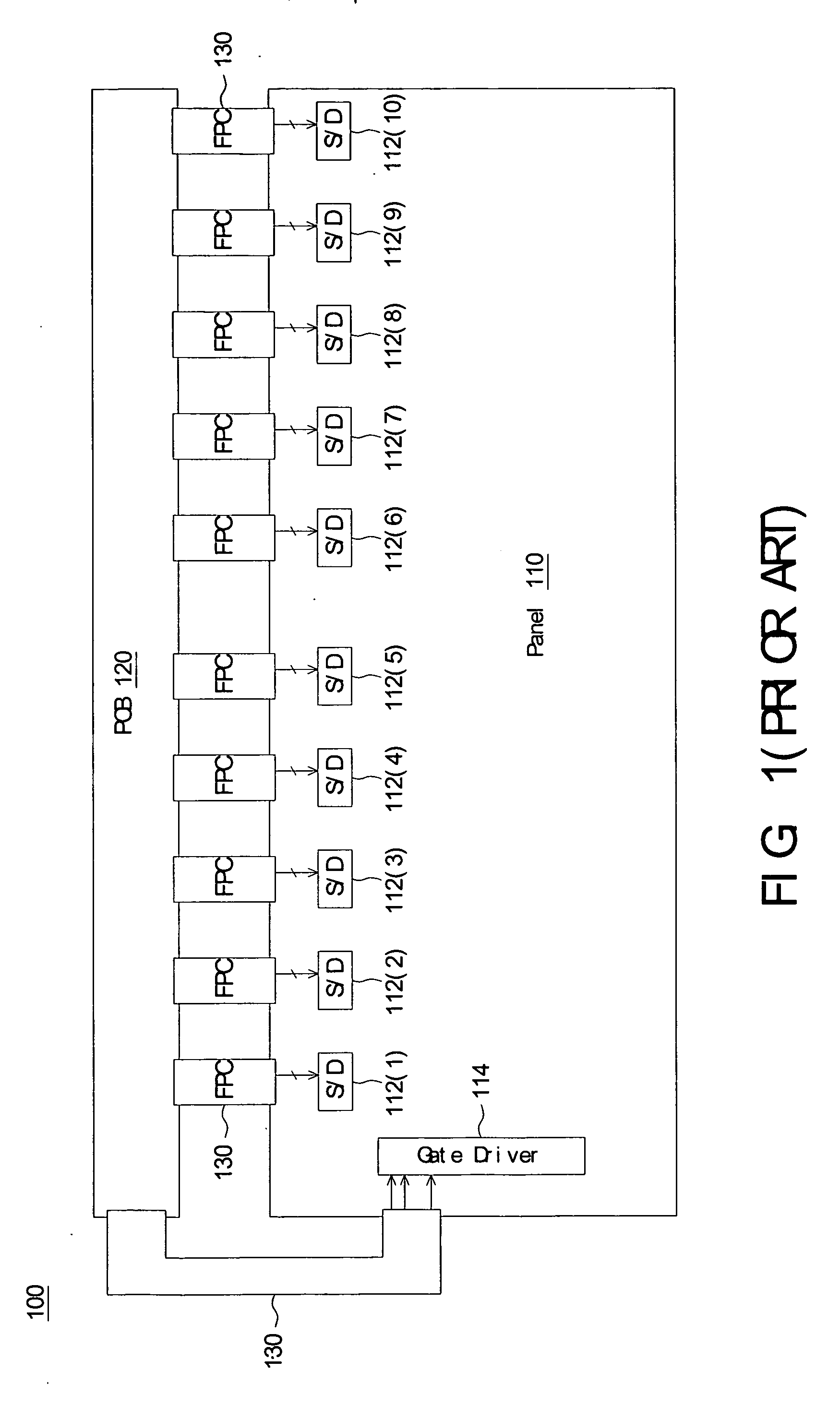 Method for transmitting control signal of chip-on-glass liquid crystal display