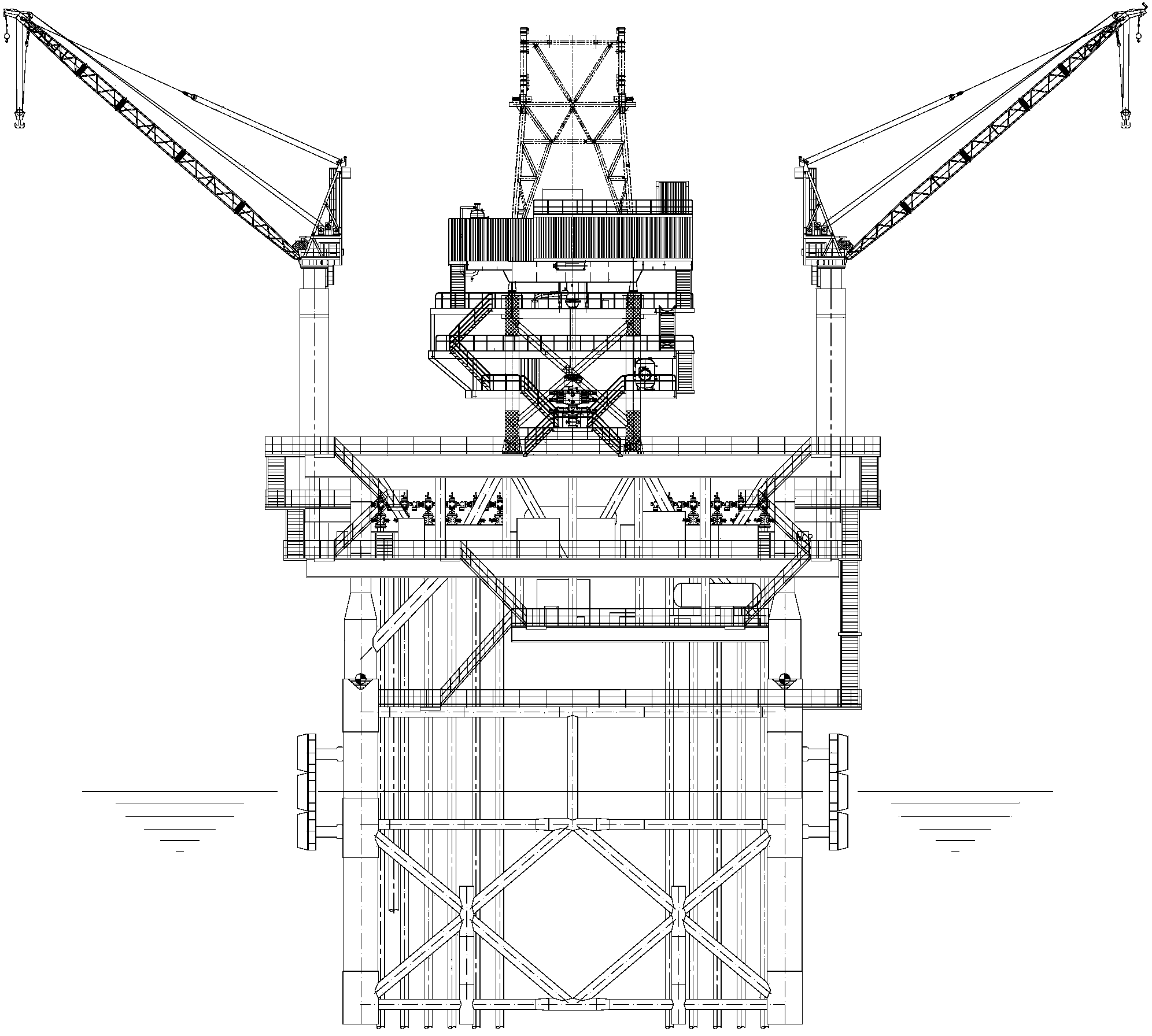 Supersized wellhead platform