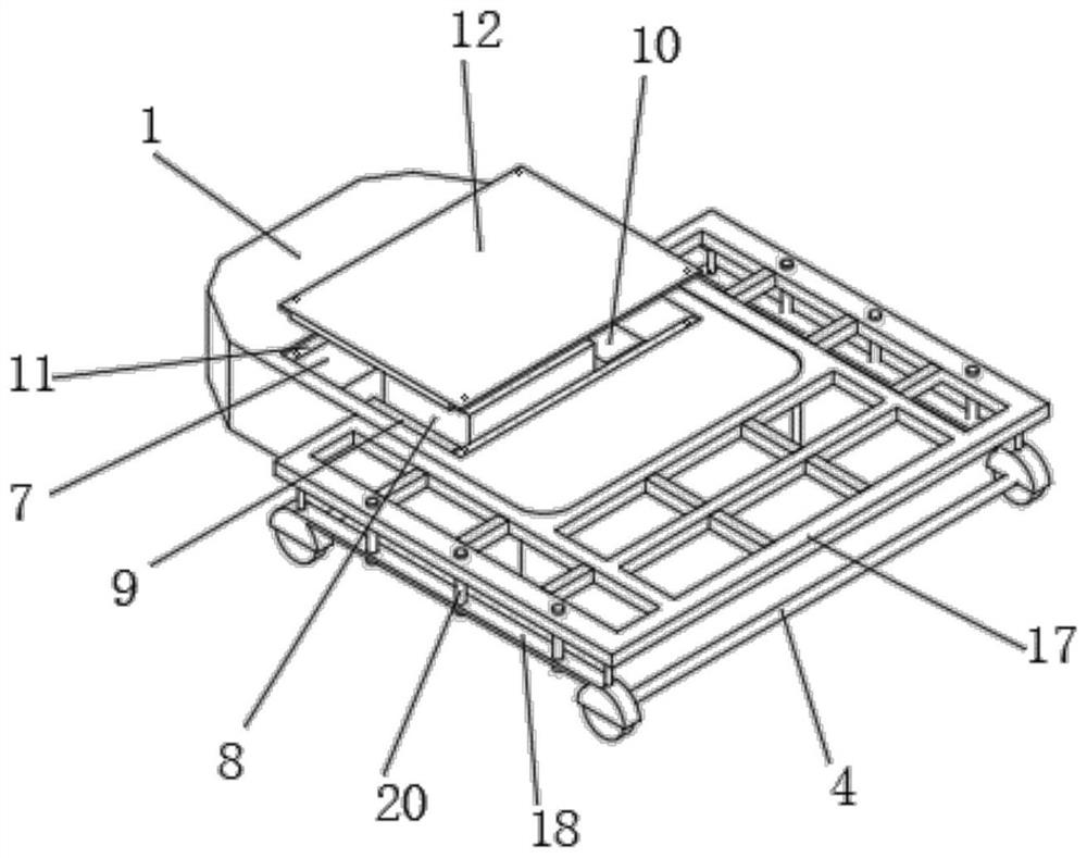 AGV navigation sensing device based on navigation map design and scheduling method