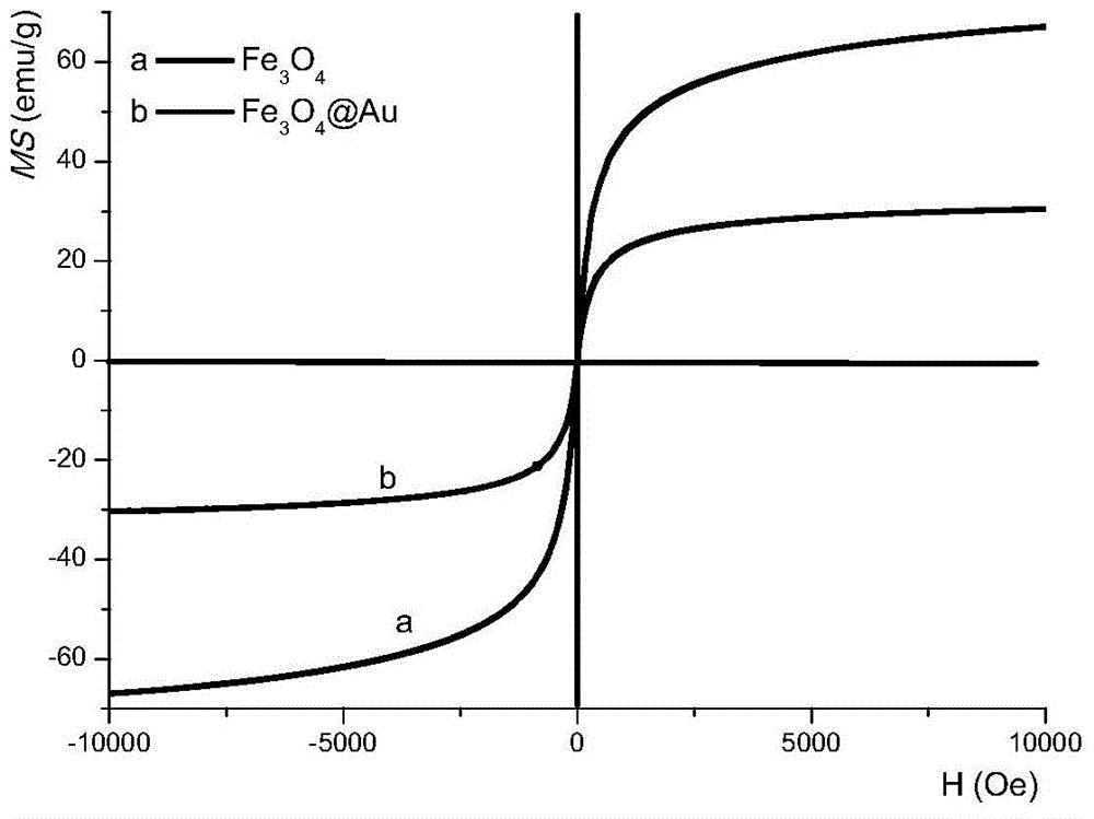 A kind of preparation method of gold magnetic particles