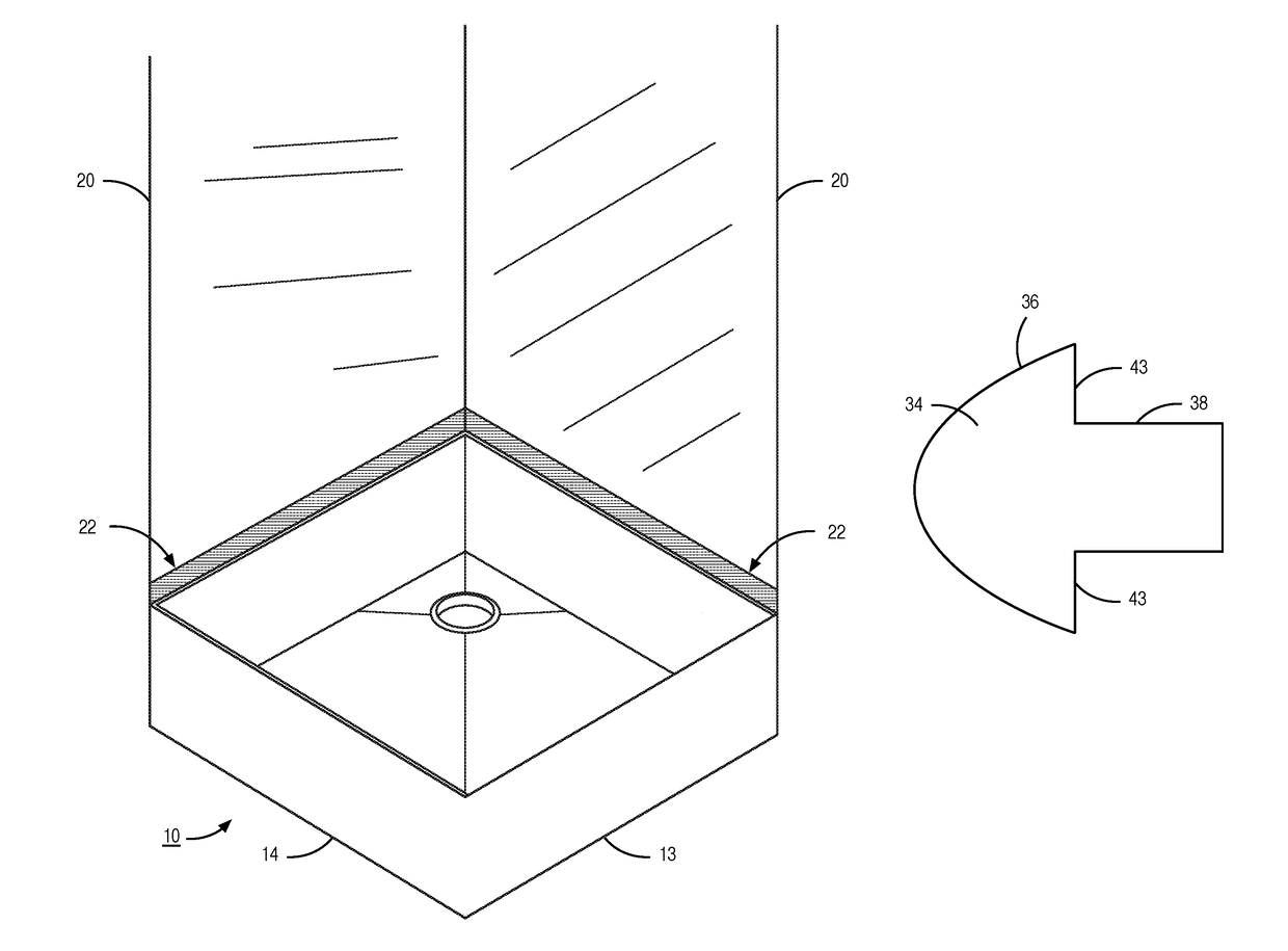 Stainless steel mop sink assembly