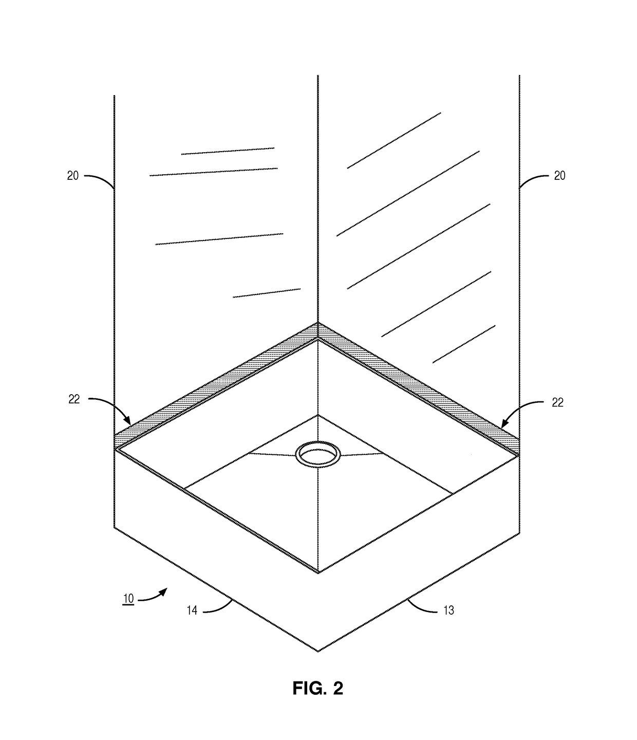 Stainless steel mop sink assembly