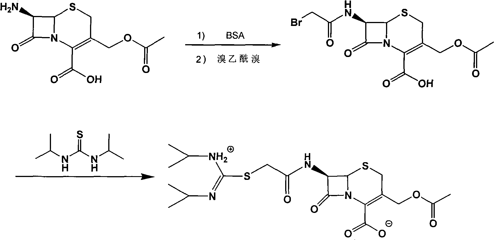 Preparation method of cefathiamidine