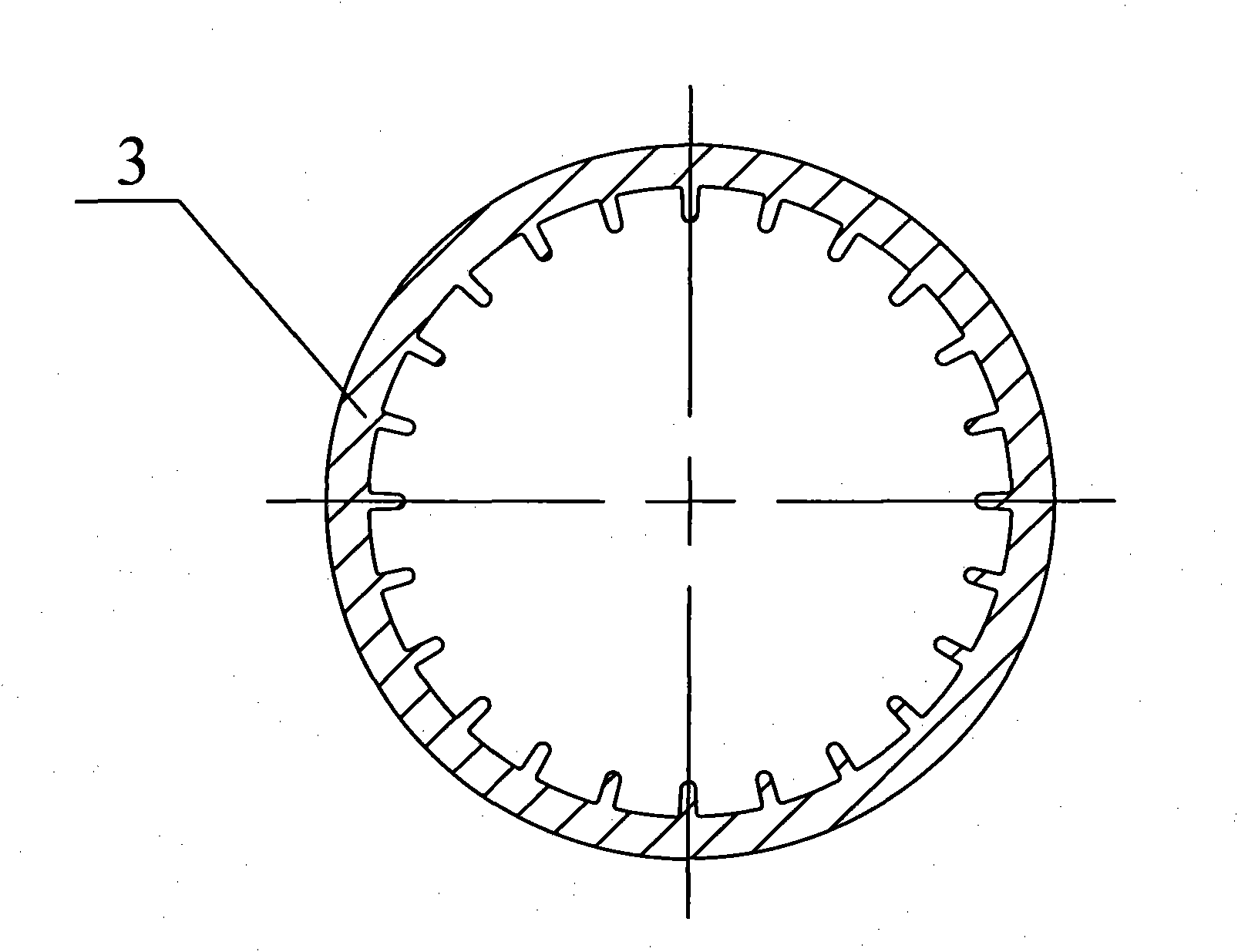 Multi-stage drawing manufacturing method for superfine fluted tube