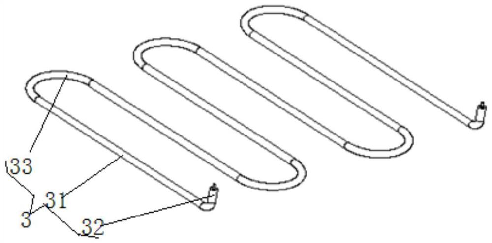 Arrangement structure of electric heating plate