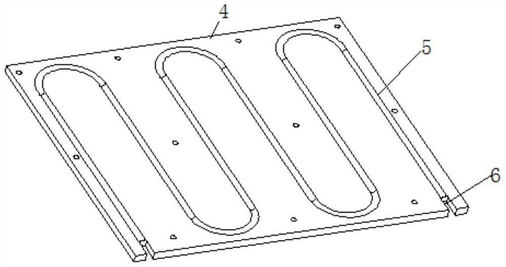 Arrangement structure of electric heating plate