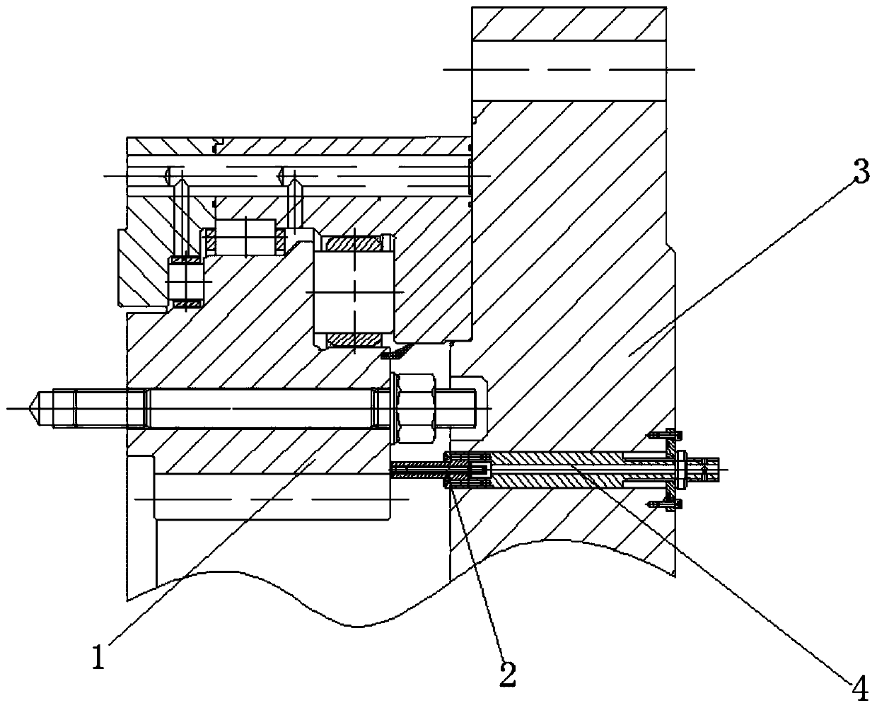 Monitoring device for main bearing of shield tunneling machine