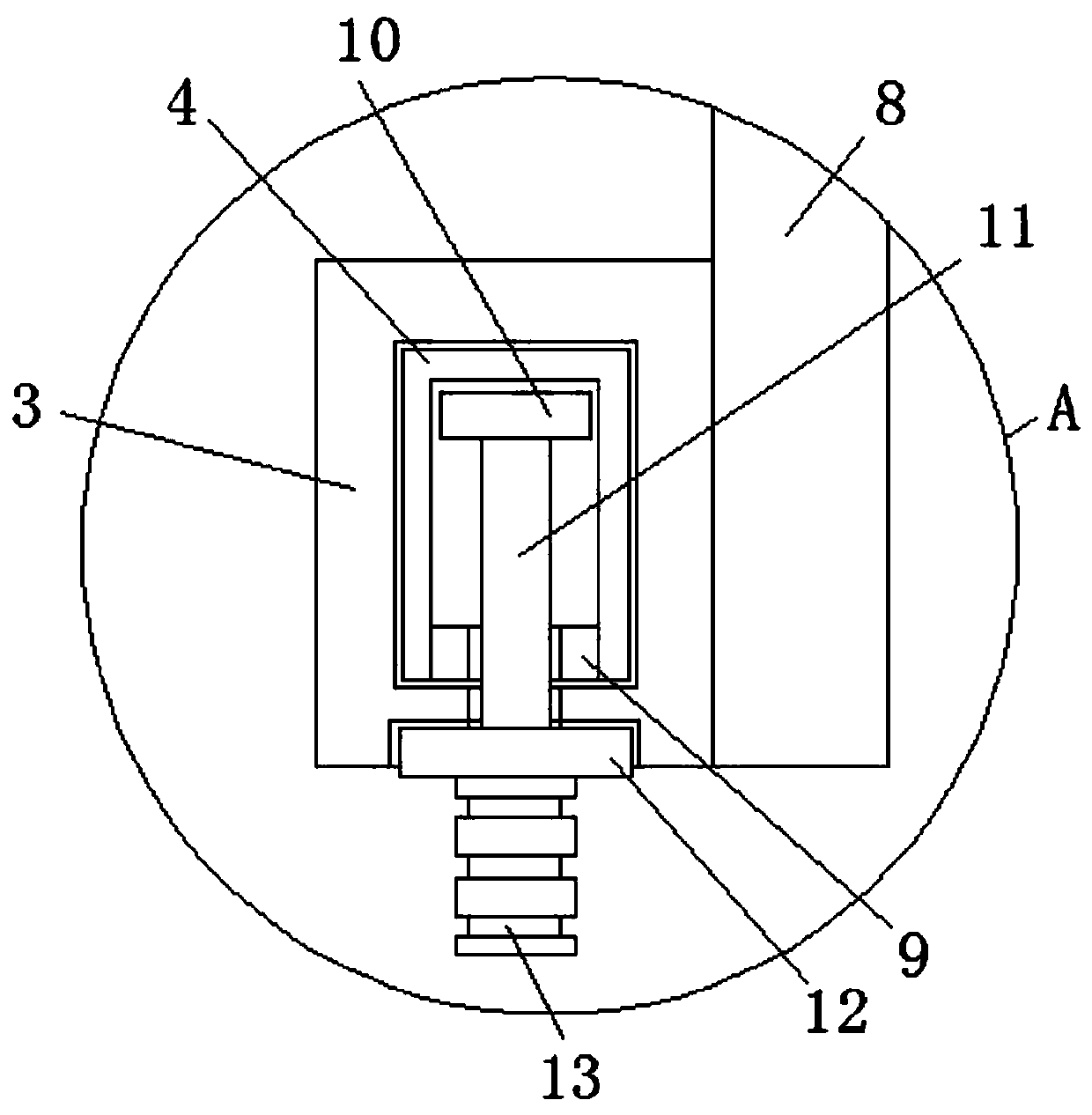 Stirring device for ferrite soft magnetic core production