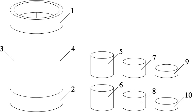 A sample preparation device and sample preparation method for bidirectional layered compaction of remolded soil