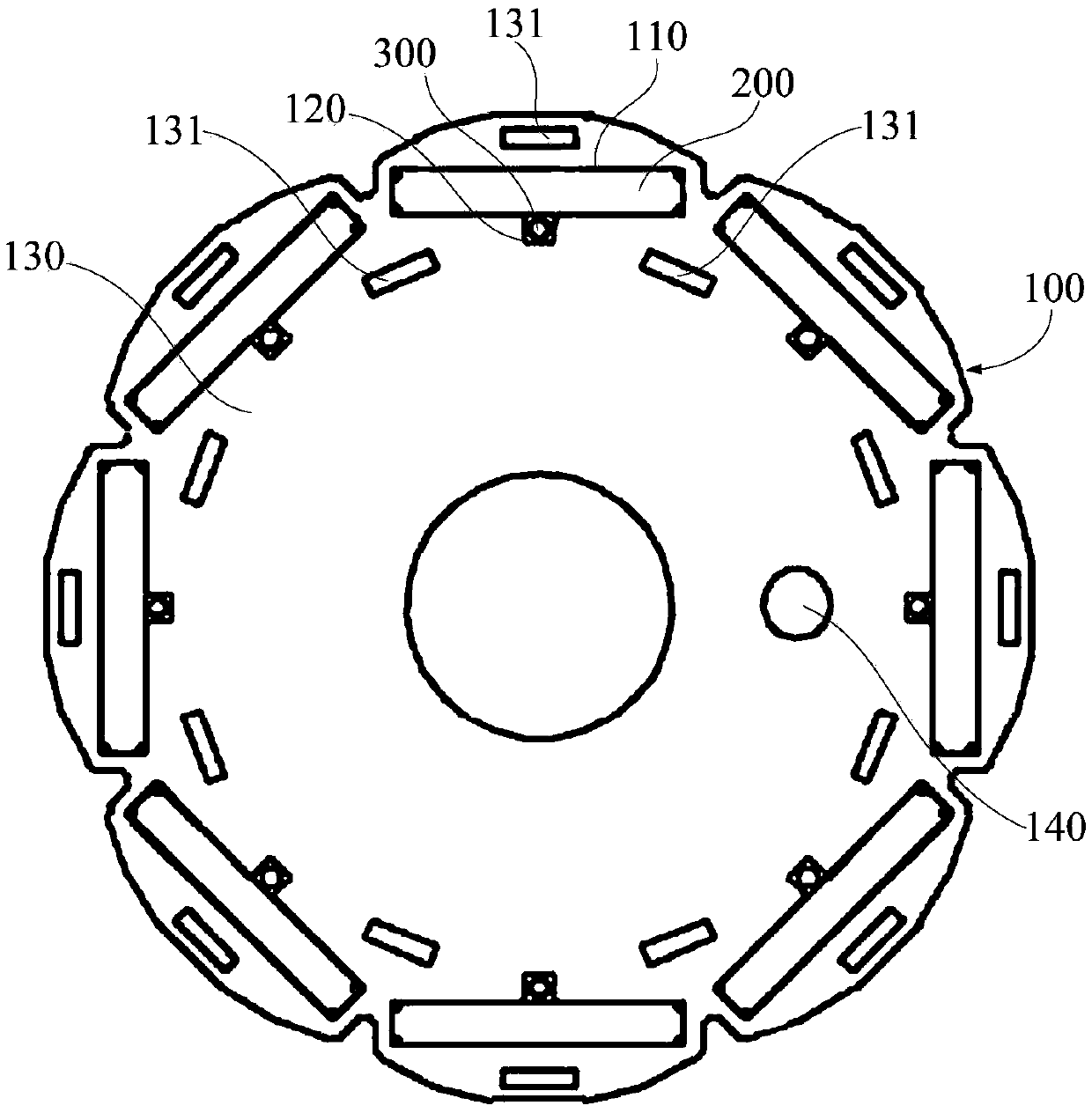 Rotor, motor and washing machine