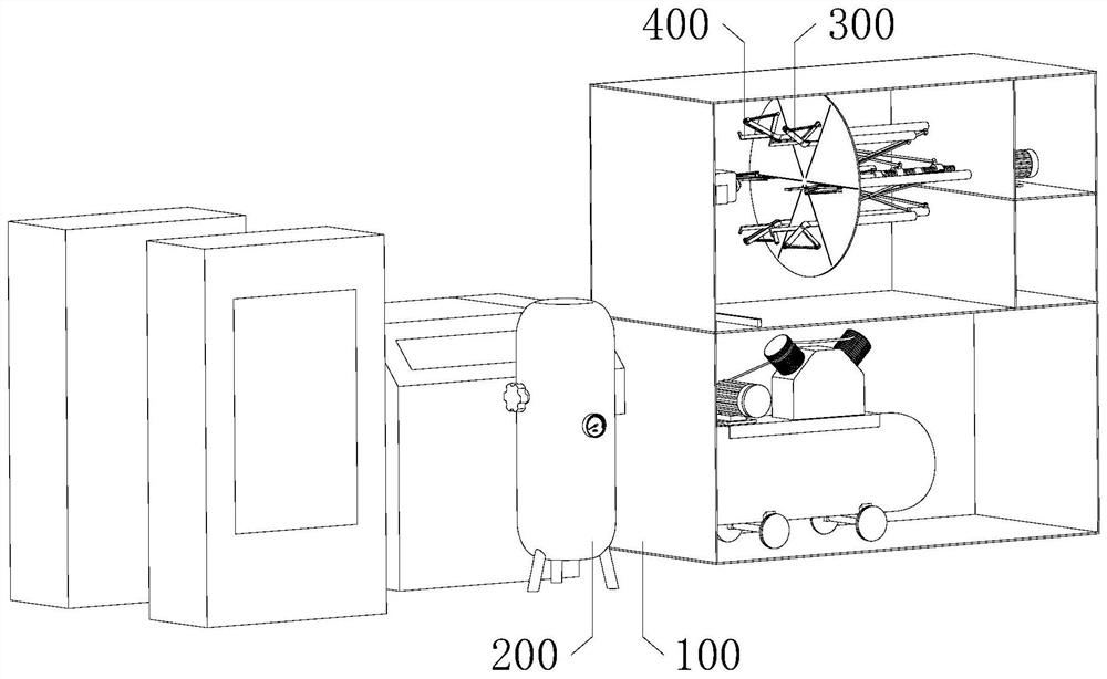 Thermal spraying device for engine piston ring production