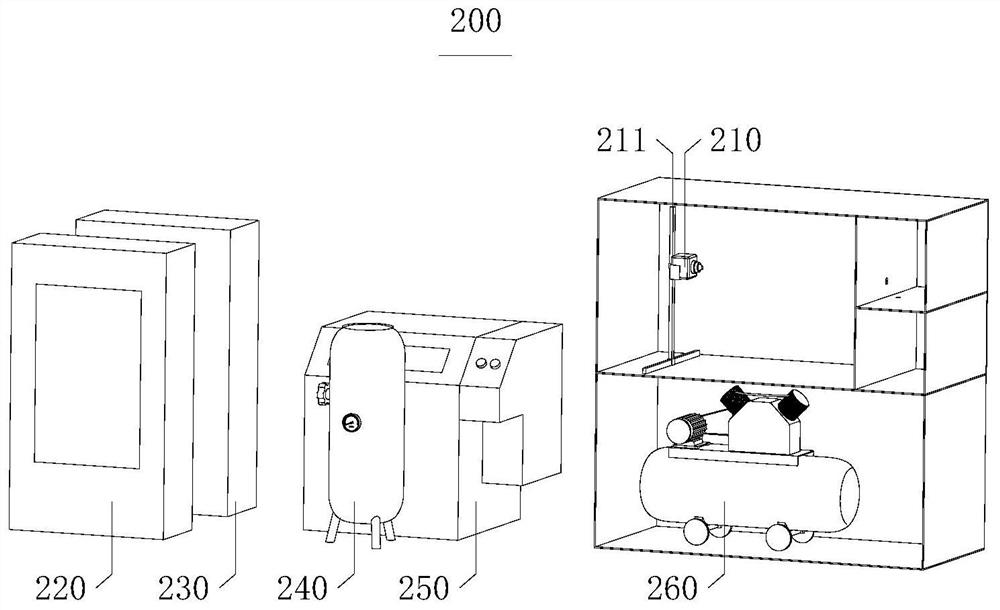 Thermal spraying device for engine piston ring production