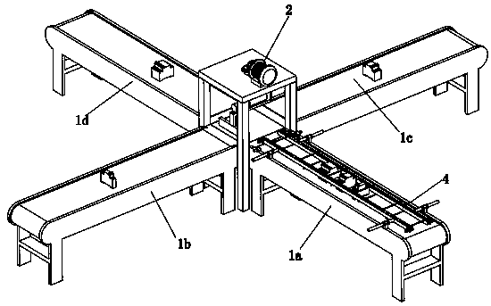 Automatic conveying and sorting workbench based on photoelectric sensing judging classification