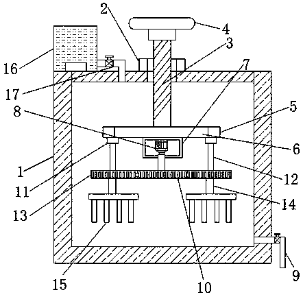 Plate cleaning device