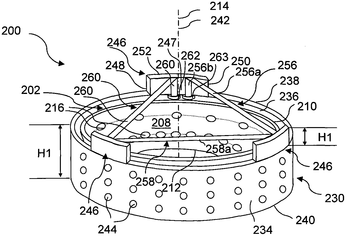 Novel energy-saving stove of gas having a flat top side