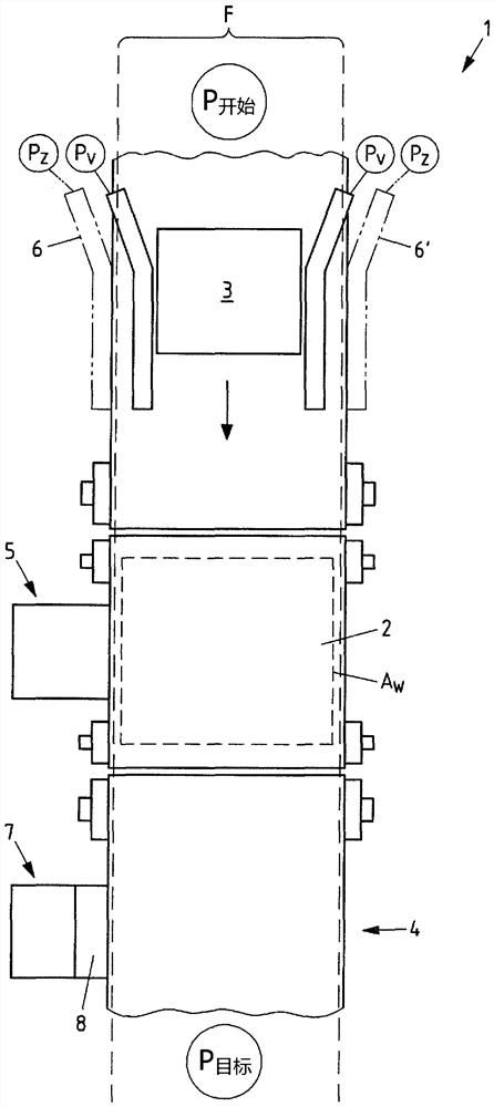 Weighing device and method for weighing products