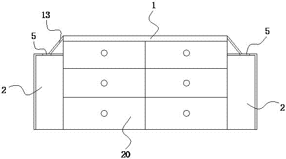 Function distinction type medical dispensing table