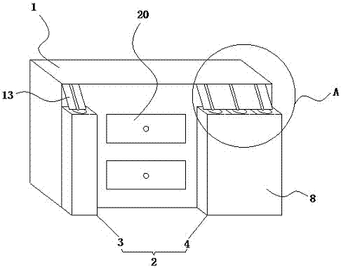 Function distinction type medical dispensing table