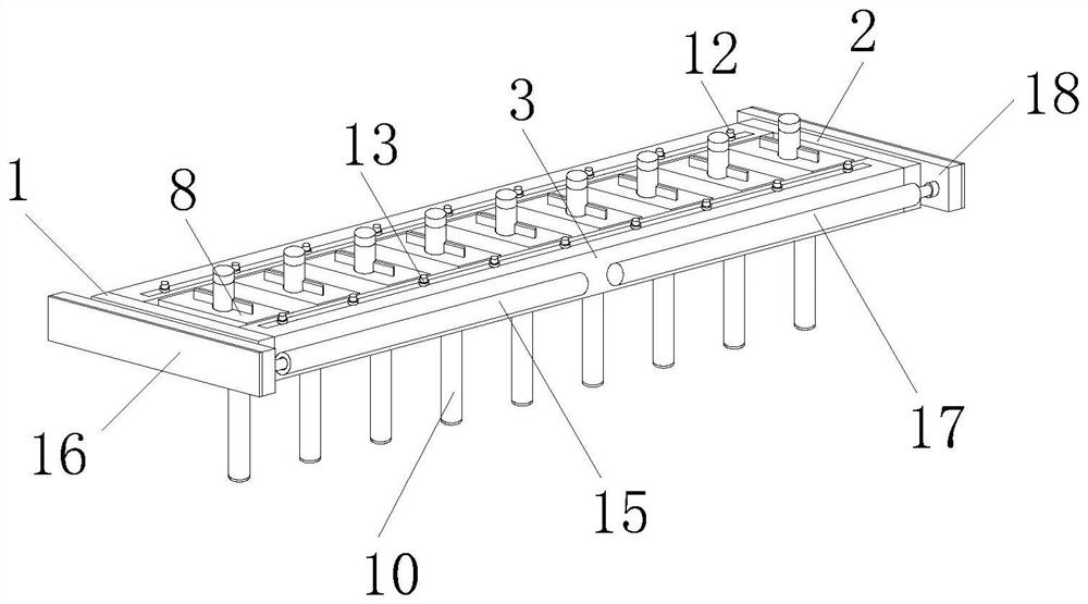 Water and electricity installation pre-embedded line pipe protection device with positioning function and construction method thereof