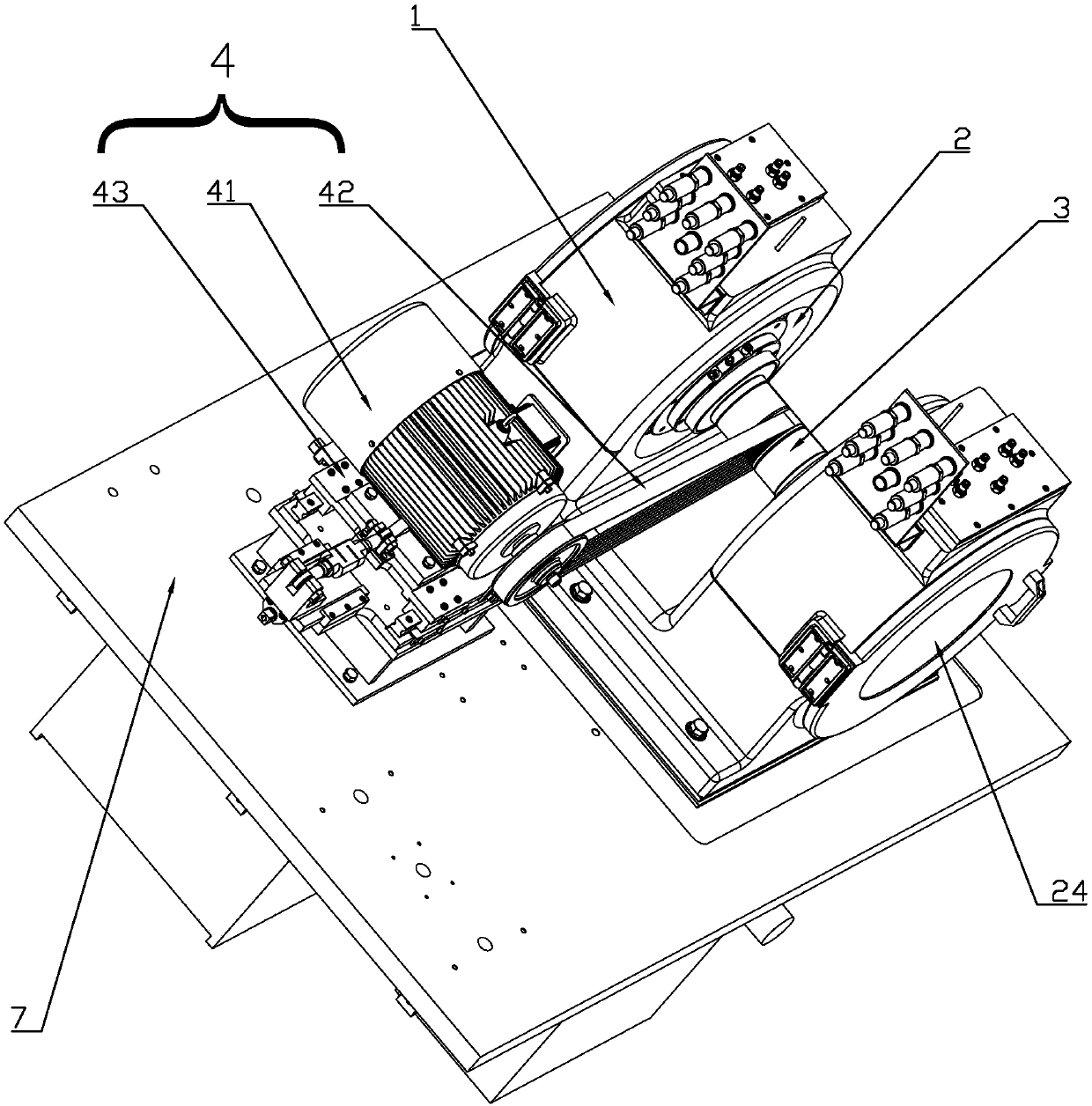 Detecting device for detecting sealing property of bearing sealing elements