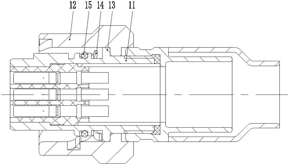 An anti-loosening threaded connector and its components